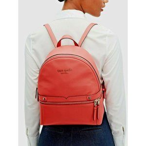 New Kate Spade Day Pack Medium Backpack Pebble Leather Peach Melba / Dust bag